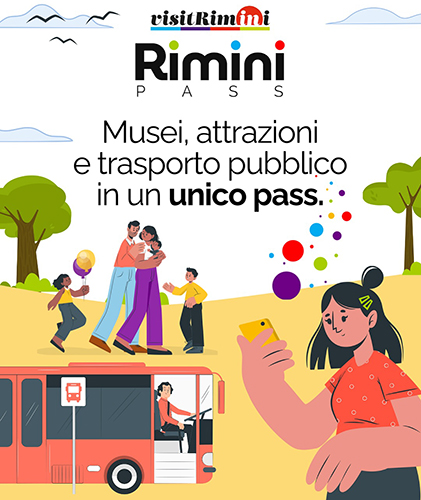 Rimini Pass
Il Rimini Pass è frutto della collaborazione tra Visit Rimini e Start Romagna, per promuovere un turismo accessibile, integrato e sostenibile.
