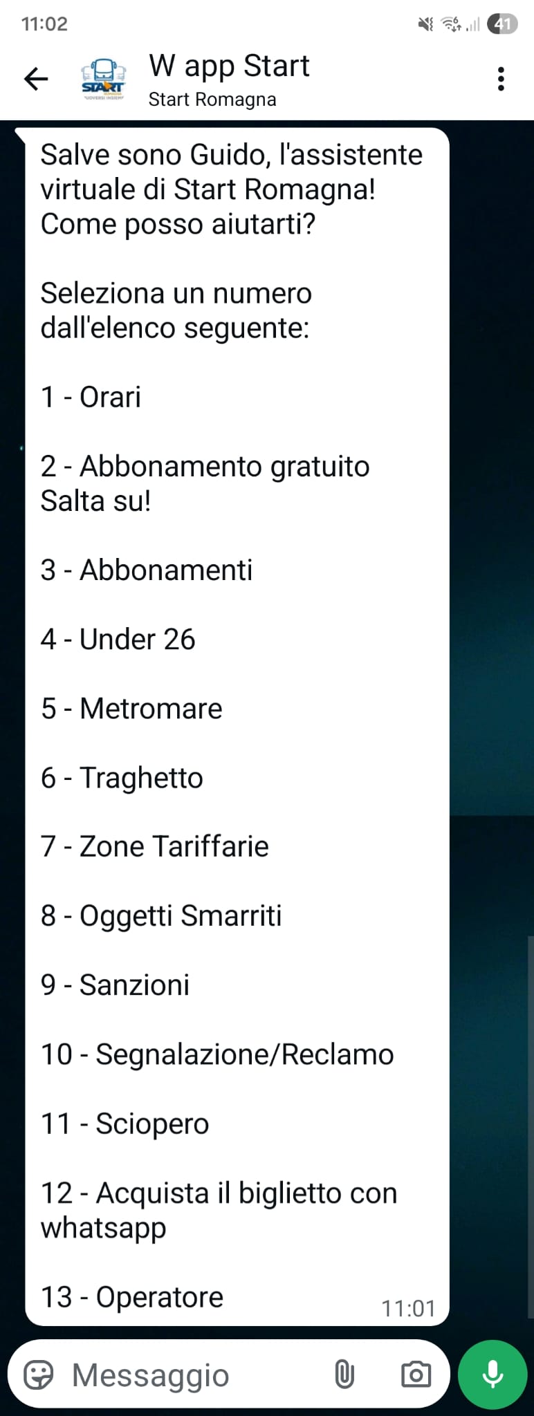 Guido, il chatbot di Start Romagna