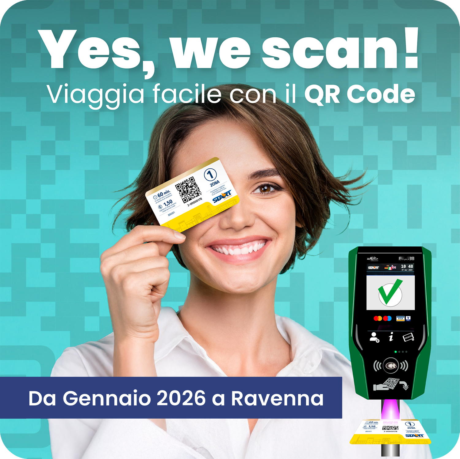 Biglietti digitali con QR Code a Ravenna