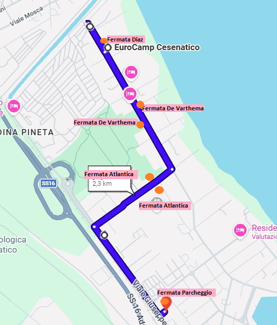 Parcheggio scambiatore Cesenatico