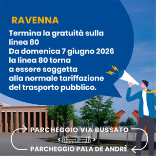News Start Romagna: Ravenna: termina la gratuità sulla linea 80