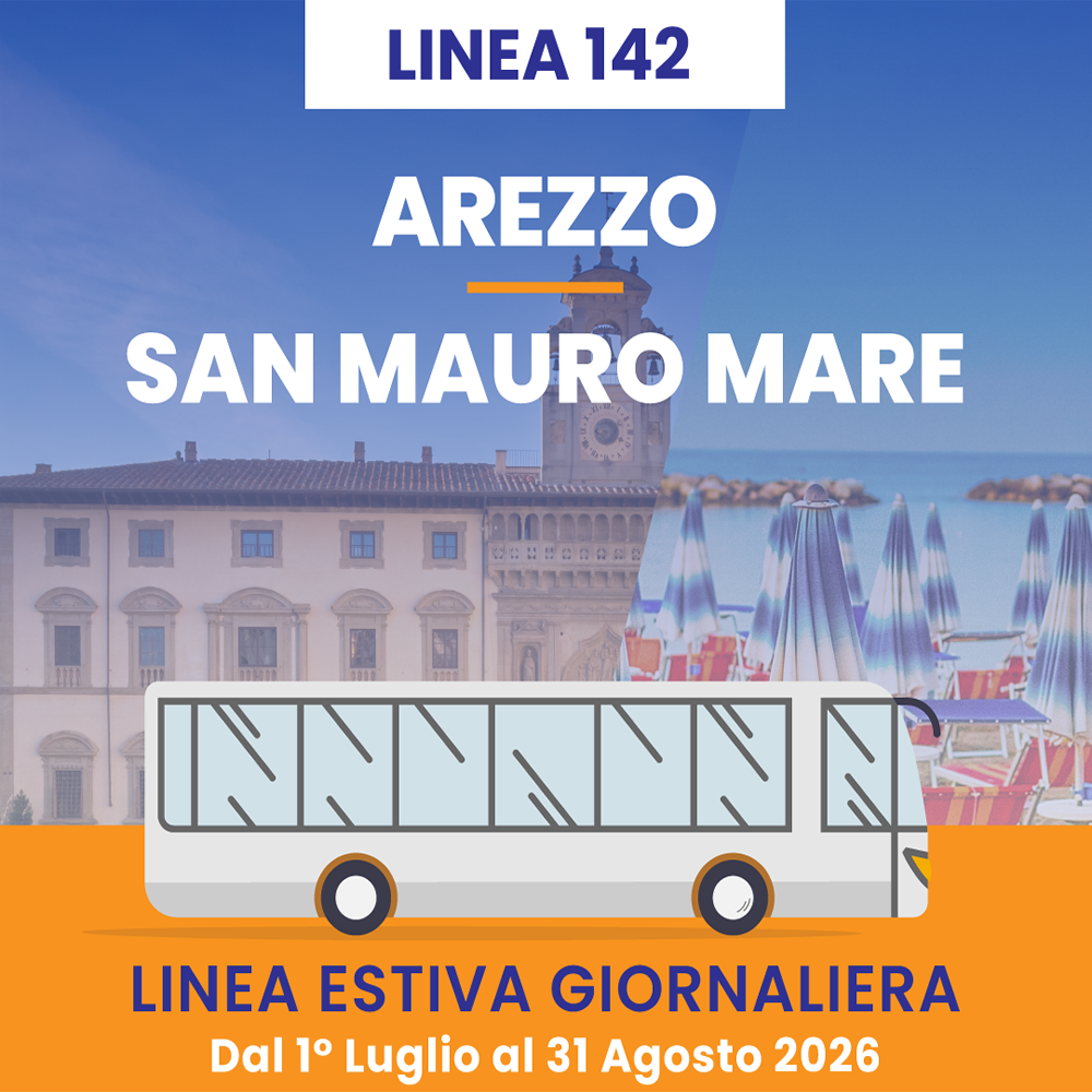 Linea 142 Arezzo San Mauro Mare