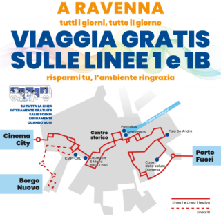 Ravenna: linea 1 gratuita dal 15 settembre