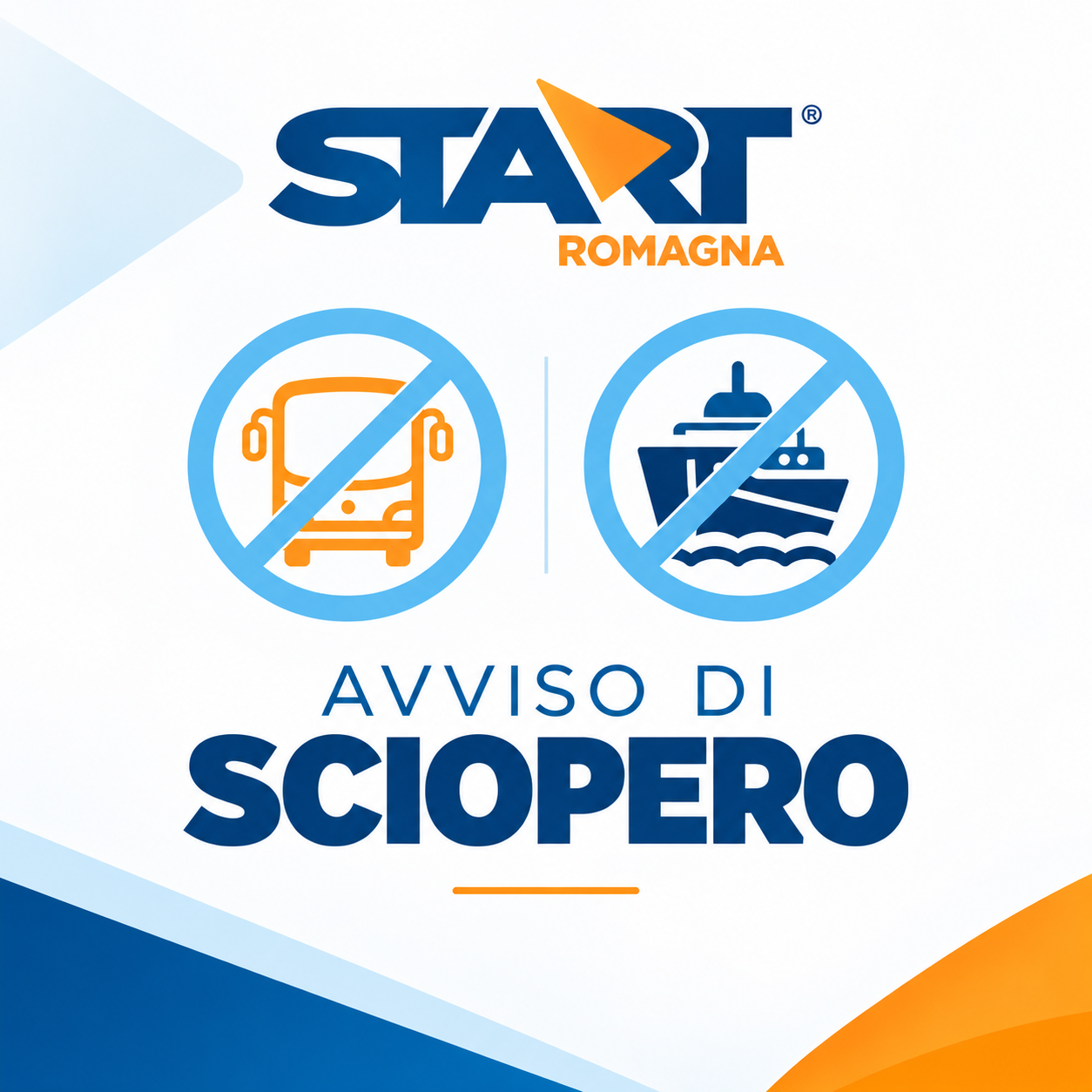 Avviso di sciopero Start Romagna